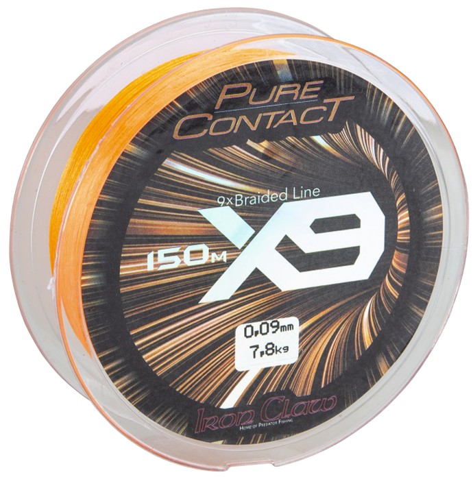 Upredenica Iron Claw K-Pure Contact X9 Narančasta 150m