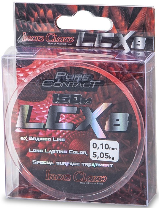 Upredenica Iron Claw LCX8 150m Crvena