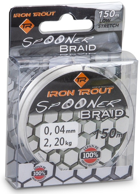 Upredenica Iron Trout Spooner Braid 150m Prozirna