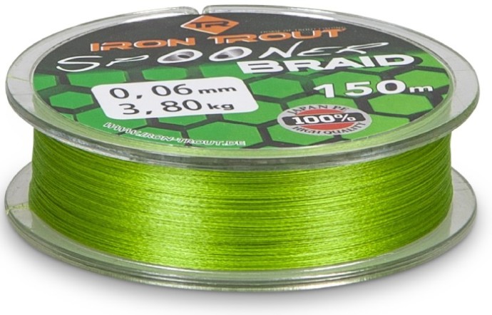 Upredenica Iron Trout Spooner Braid 150m Zelena