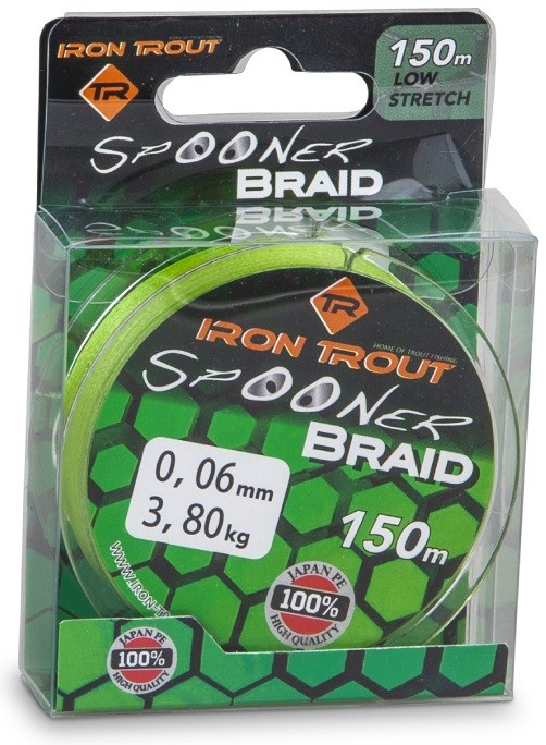 Upredenica Iron Trout Spooner Braid 150m Zelena