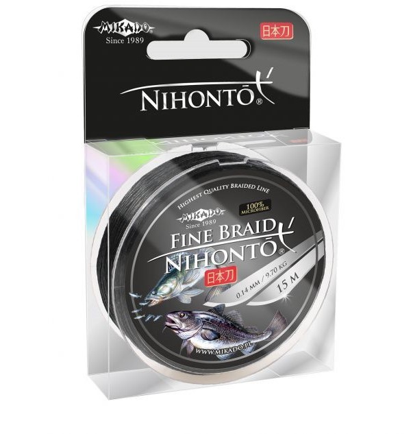 Upredenica Mikado Nihonto Fine Braid Black 15m
