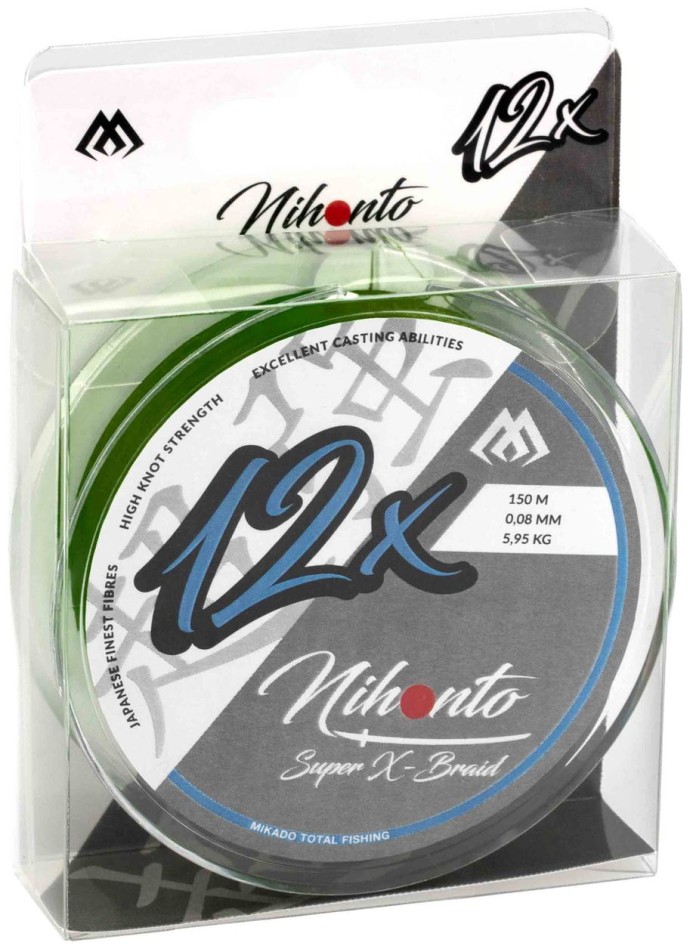 Upredenica Mikado Nihonto Super X-Braid 150m 0,08mm/5,95kg Tamno Zelena