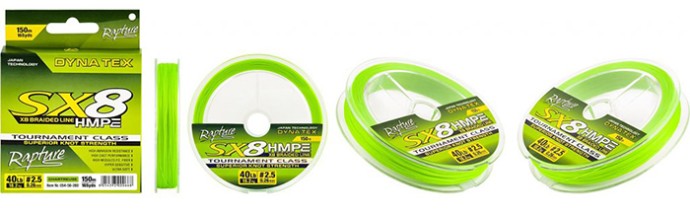 Upredenica Rapture Dyna-Tex SX-8 Chart 150m