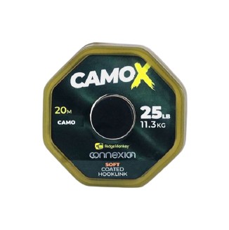 Upredenica RidgeMonkey Connexion CamoX Coated Hooklink 25lb 20m