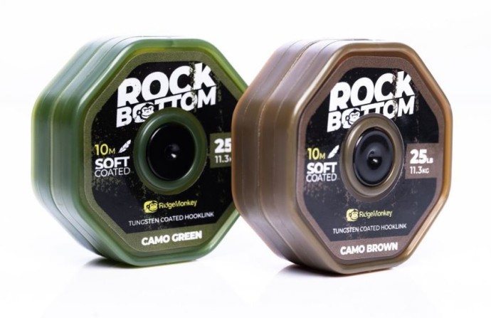 Upredenica RidgeMonkey RM-Tec Rock Bottom Tungsten Coated Soft 25lb 10m