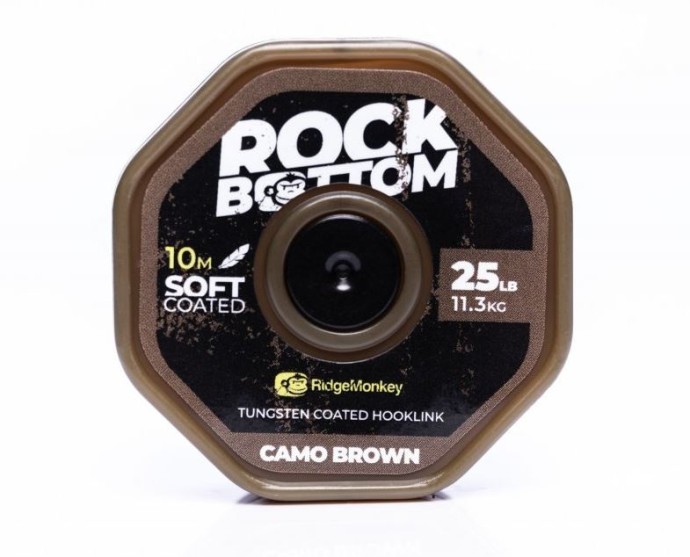 Upredenica RidgeMonkey RM-Tec Rock Bottom Tungsten Coated Soft 25lb 10m