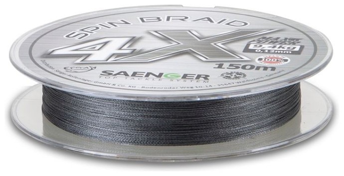 Upredenica Saenger 4X Spin Braid siva 150m