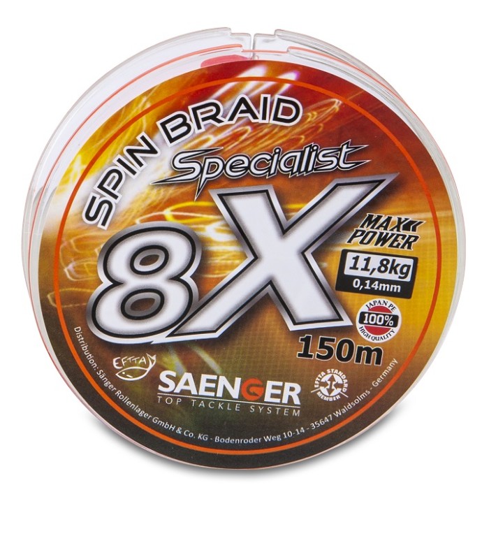 Upredenica Saenger 8X Specialist Spin Braid 150m
