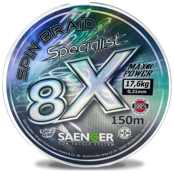 Upredenica Saenger 8X Specialist Spin Braid 150m