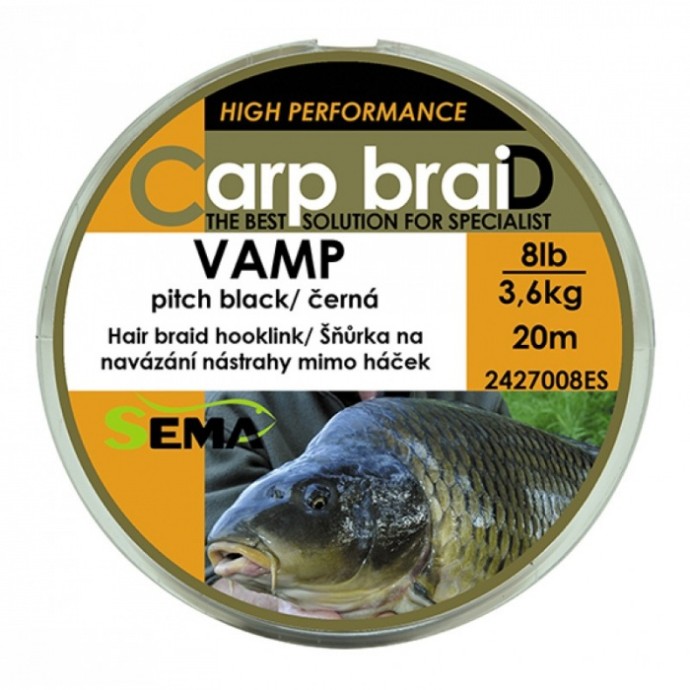 Upredenica Sema Vamp Černá 20m 8lbs/3,6kg