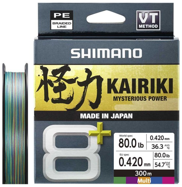 Upredenica Shimano Kairiki 8+ Multi Color