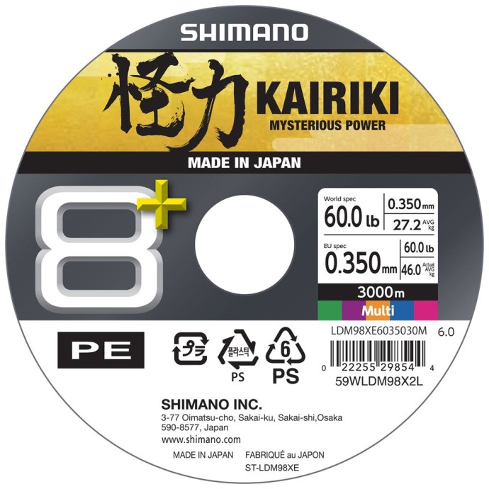 Upredenica Shimano Kairiki 8+ Multi Color