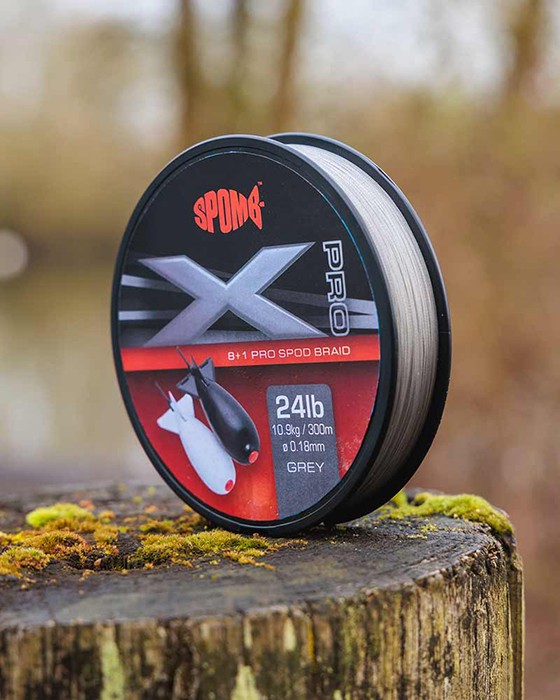Upredenica Spomb X Pro Braid Grey 8+1 300m 0,18mm/24lb