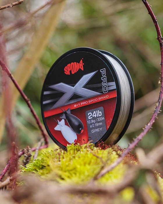 Upredenica Spomb X Pro Braid Grey 8+1 300m 0,18mm/24lb