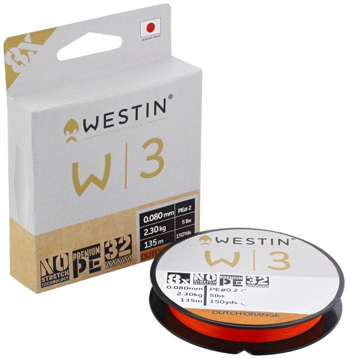 Upredenica Westin W3 8-Braid Dutch Orange 300m