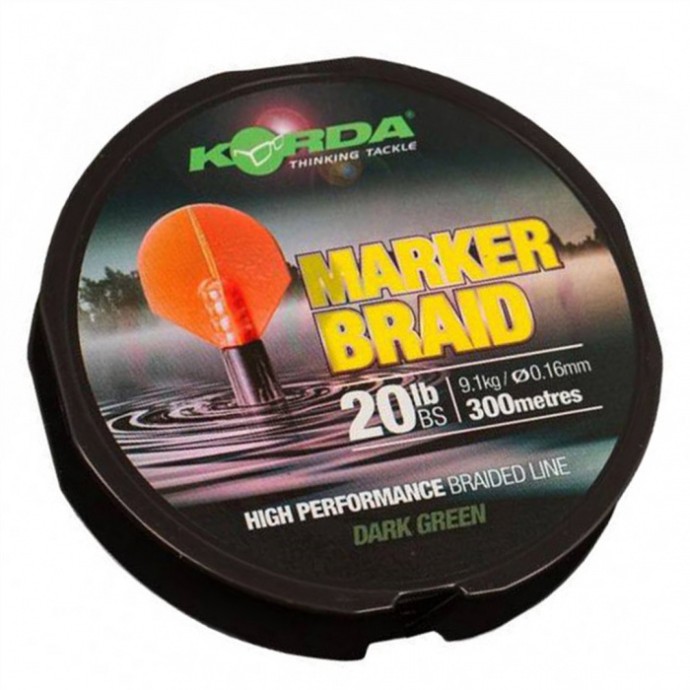 Upredenica za markiranje Korda Marker Braid 20lb 300m 0,16mm Tamno Zelena