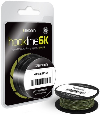 Upredenica za predveze Delphin HOOKLINE 6K Grass 20m