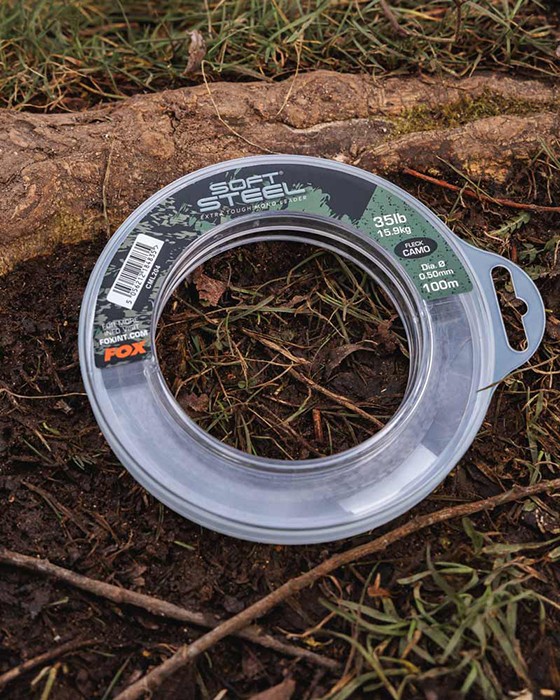 Upredenica za predveze Fox Soft Steel Fleck Camo Leader