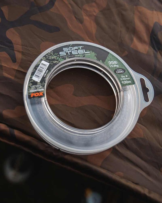 Upredenica za predveze Fox Soft Steel Fleck Camo Leader