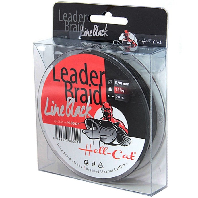 Upredenica za predveze Hell-Cat Leader Braid Line Black 20m