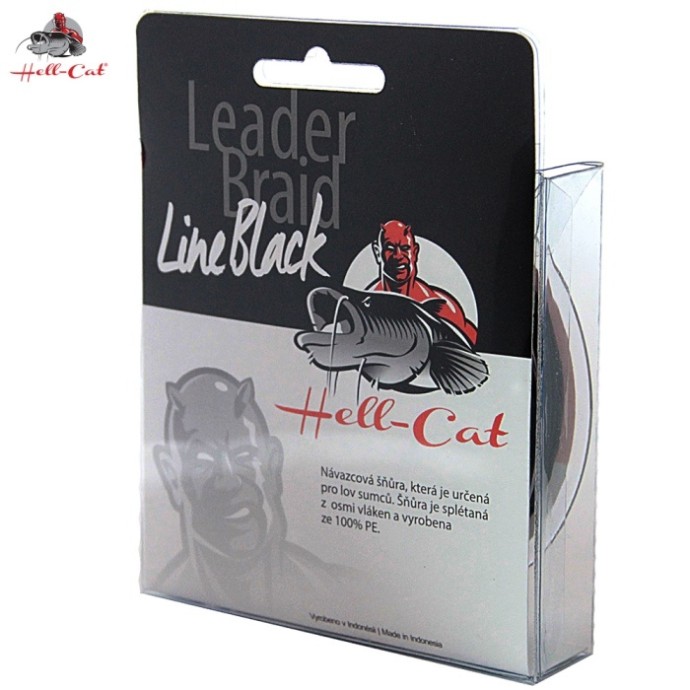 Upredenica za predveze Hell-Cat Leader Braid Line Black 20m