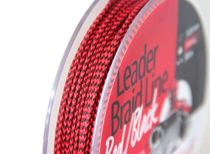 Upredenica za predveze Hell-Cat Leader Braid Line Red/Black 20m