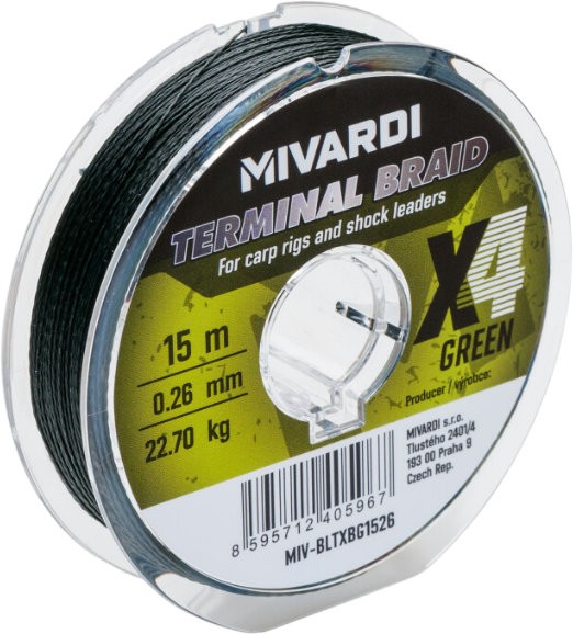 Upredenica za predveze Mivardi Terminal X4 Braid Green 15m