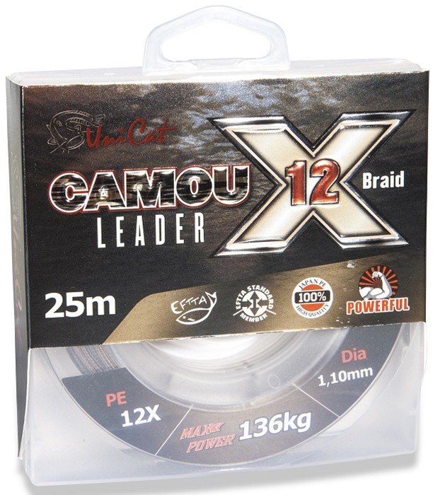 Upredenica za Predveze Uni Cat Camou Leader 12X 25m