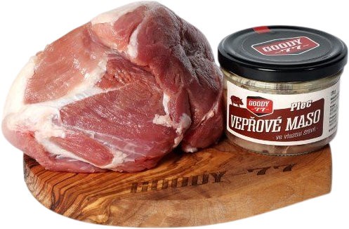 Vepřové maso ve vlastní šťávě Plec GOODY 77 - 170g
r