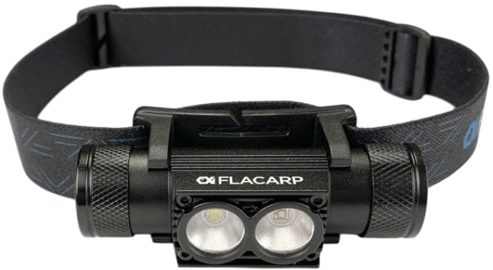 Vodootporna punjiva Naglavna svjetiljka Flacarp HL3UV, bijela + UV LED HL 2000