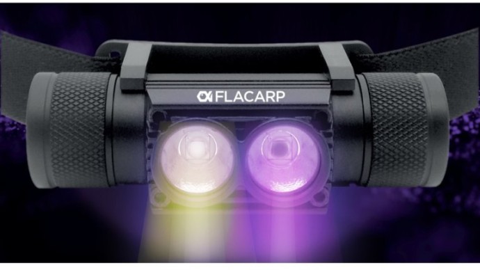 Vodootporna punjiva Naglavna svjetiljka Flacarp HL3UV, bijela + UV LED HL 2000