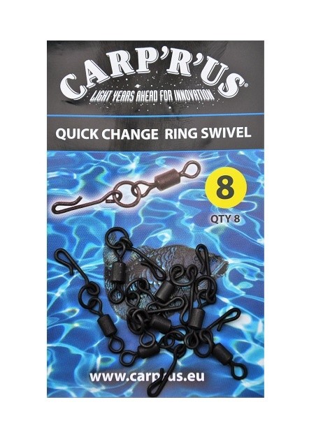 Vrtilica s Prstenom i Kopčom Carp'R'Us Quick Change Ring Swivel