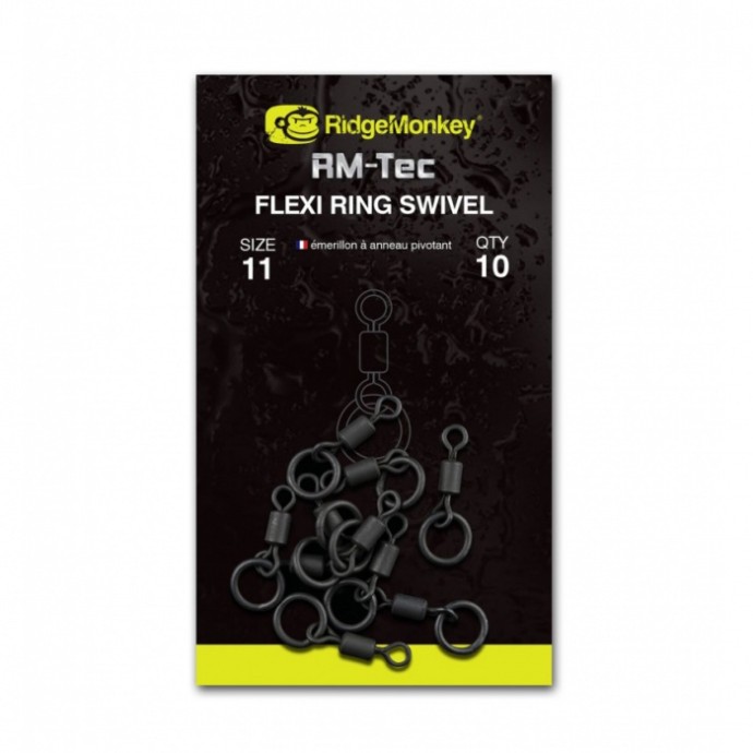 Vrtilica s prstenom RidgeMonkey RM-Tec Flexi Ring Swivel