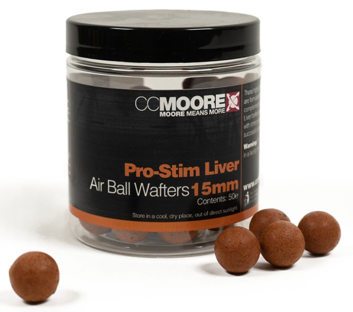 Vybalansirani Boilies CC Moore Pro-Stim Liver Air Ball Wafters