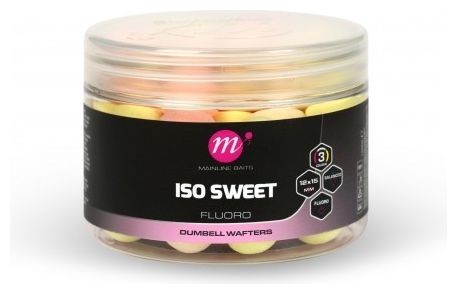 Vyvážené Dumbell Wafters Mainline ISO Sweet Fluoro 12 x 15mm Pink, Yellow, White