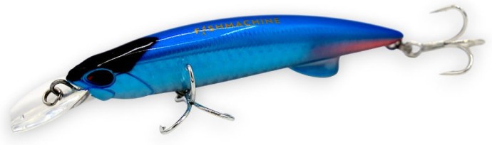 Wobler Fishmachine Glideflicker Modrá Potápivý 11cm 64gr