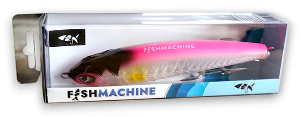 Wobler Fishmachine Potápavý Stickbait Trophy Eater Ružová 16cm 103gr