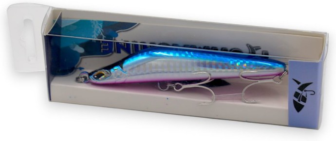 Wobler Fishmachine Stickbait Longcaster Plava Potonuli 10,5cm 40gr