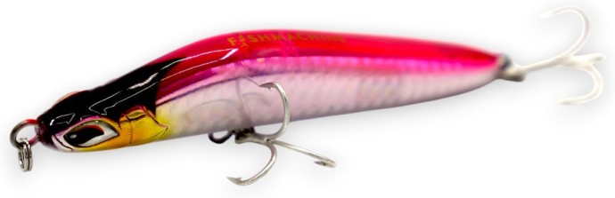 Wobler Fishmachine Stickbait Longcaster Ružičasta Potonula 10,5cm 40gr