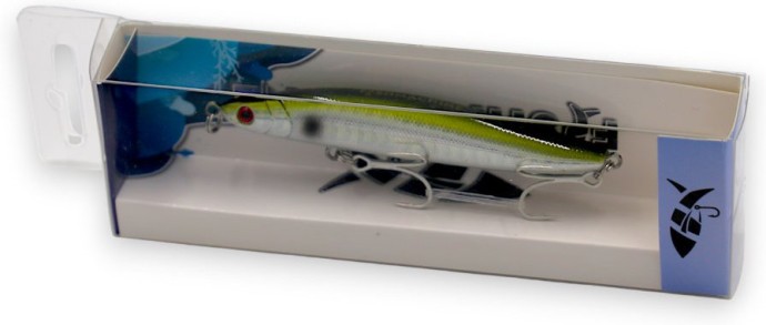 Wobler Fishmachine Stickbait Shorebeater Smeđa Potopni 10,5cm 15gr