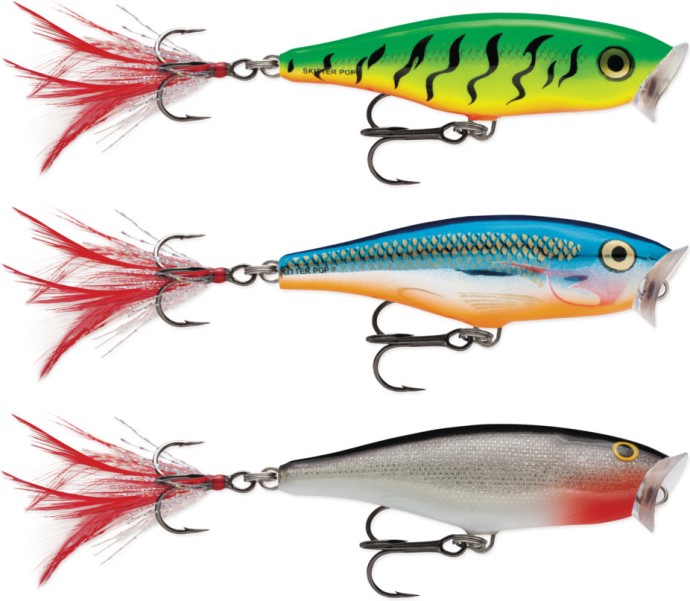 Wobler Rapala Skitter Pop - Top Water Fresh 9cm 14gr