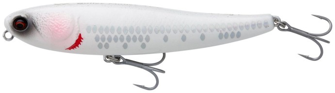 Wobler Savage Gear Bullet Mullet 5,5cm 3,3gr LS Iluzija Bijeli Labavi Ljuskice