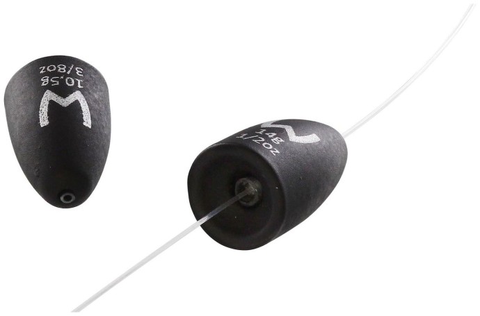 Wolframova Olova Westin Tungsten Bullet Weights Matte Black