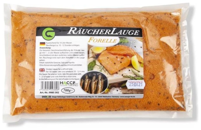 Začin za dimljenje pastrve Saenger 700 g