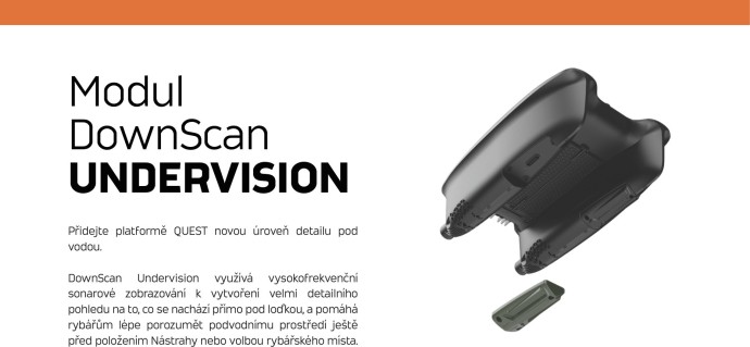 Zavážecí Loďka Deeper Quest Downscan