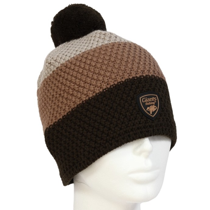 Zimní Čepice Giants Fishing s Bambulí Tříbarevná