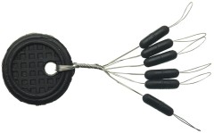 10 kom - Gumene Čepice Sensas Black Straight