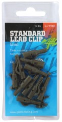 10 kom - Spona za bočno olovo Giants Fishing Standard Lead Clip Zeleni