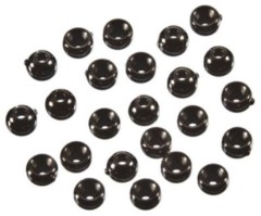 100ks - Hlavičky čierne Giants fishing Beads Black Priemer 2,0 mm